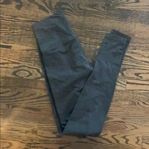 dark grey cotton wunder under leggings lululemon